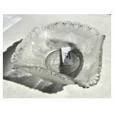 Vintage Lausitzer Glass Lead Crystal Bowl