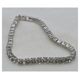 White Sapphire Tennis Bracelet