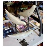 3 Large Bird Figurines