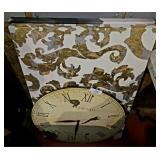 2 Canvas Wall Artworks & Clock