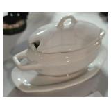 Porcelain Sugar Bowl & Lid