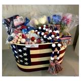 Large Metal Pail & Decorations