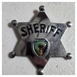 Vintage Slate Souvenir Sherrif Badge