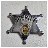 Vintage Slate Souvenir Sherrif Badge