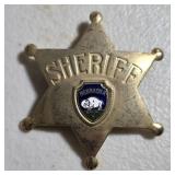 Vintage Slate Souvenir Sherrif Badge