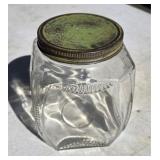Antique Hoosier Glass Storage Jar
