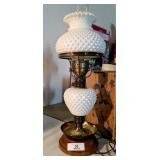 Vintage Milk Glass Lamp