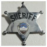 Vintage Slate Souvenir Sherrif Badge