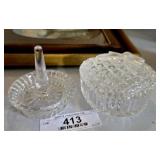 Crystal Trinket Box & Ring Holder
