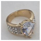 Large Pear Shaped Ring