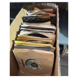 Box of 45 Records