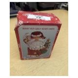 Berry Red Curly Beard Santa