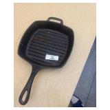 Red Store Square Cast Iron Skillet