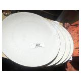 Lot of 4 Ermine Dinner Plates