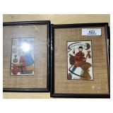 Framed Country Life Embroidery Lot