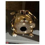 Metal Dog Birdhouse