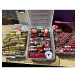 3 Large Totes of Craft Ribbon