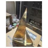 Vintage Brass Sail Boat