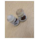 Italian Milk Glass Salt & Pepper