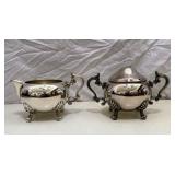 Silver Plate Sugar and Creamer Set