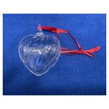 Steuben Glass Heart Ornament in Box