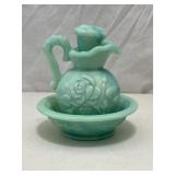 Vintage Avon Victorian Style Mini Pitcher and Bowl