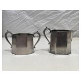 Electro-Plated Nickel Silver Sugar & Creamer Set
