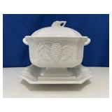 Soup Tureen with Plate and Broken Ladle