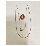 Ladies Cameo Pendant with Chain