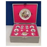 Jewelry Box with Miniature Barbie Tea Set