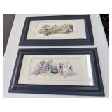 Pair of Framed Country Art Prints