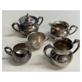 Vintage Silverplate Tea Service Assortment