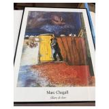 Framed Marc Chagall 'Claire de Lune' Print