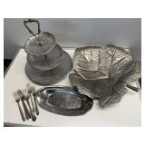 Vintage Silverplate & Serveware Assortment