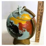 Vintage McCoy Globe Airplane Cookie Jar