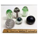 Art Glass Paperweights & Jellyfish Decor