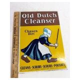 Vintage Old Dutch Cleanser Tin Sign