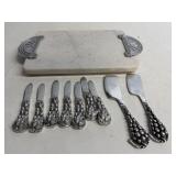 Marble Cheese Board & Spreader Set