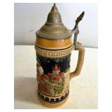 Gerz German Beer Stein w/Pewter Lid