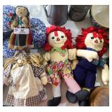 Raggedy Ann & Andy Rag Dolls & Misc.