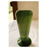 Green Glass Vase