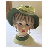 Vintage Napcoware Lady Head Vase