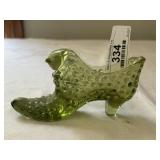 Hobnail Milk Glass Shoe