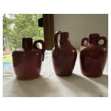 3 Miniature UHL Pottery Jugs