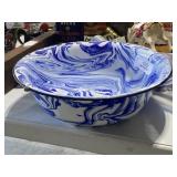 Granite Ware Blue / White Bowl