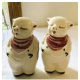 Pair of Shawnee Pottery Salt / Pepper Shakers