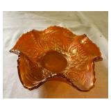 2 Piece Carnival Glass Center Bowl