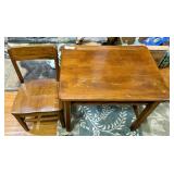 Child's School Desk & Chair