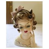 Vintage Rubens Lady Head Vase