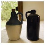 2 Miniature Stoneware Jugs